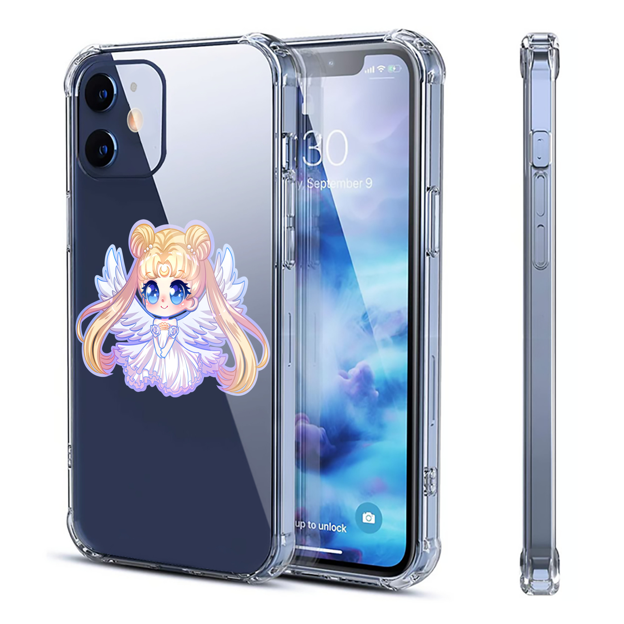 （画像用） 美少女戦士セーラームーン 愛野 美奈子 あいの みなこ Sailor Moon Aino Minako 【iPhone 12シリーズ対応】透明スマホケース（クリアソフトケース）